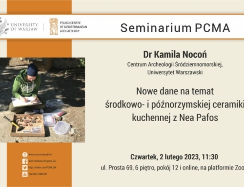 PCMA Seminar: Middle and Late Roman cooking pottery from Nea Paphos. New data on old pottery